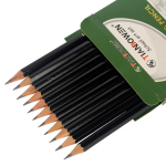 Набор ч/г карандашей разной степени твердости/мягкости, 12 штук