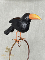 Кормушка на штекере "Ворона" 14,5x22xH33,5 см + 110 см штекер