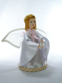 Кукла фарфоровая для декора и интерьера Ангел. Сувенир ручной работы.