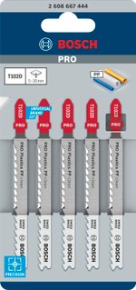 Пилка для лобзика по полипропилену (PP) 100 мм, T102D BOSCH 2608667444