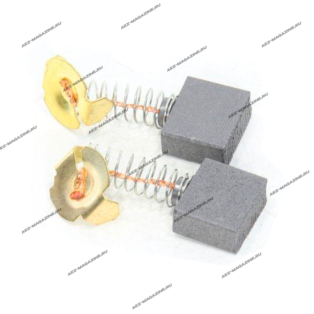 Электроугольная щетка 7х17х14 Пружина, пятак-уши (для Интерскол ПЦ-16Т)