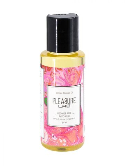 Массажное масло Pleasure Lab Delicate с ароматом пиона и пачули - 50 мл.
