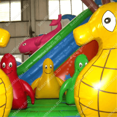 Коммерческий надувной батут "На дне морском"