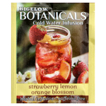 Bigelow, Botanicals®, настой из холодной воды, травяной чай, клубника, лимон и цветы апельсина, без кофеина, 18 чайных пакетиков, 34 г (1,23 унции)