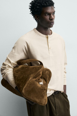 ZARA ФУТБОЛКА С ВОРОТНИКОМ НА ПУГОВИЦАХ, ЭКРЮ