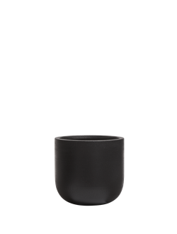 Кашпо TREEZ ERGO - Hard Rock - Цилиндрическая Чаша - Антрацит