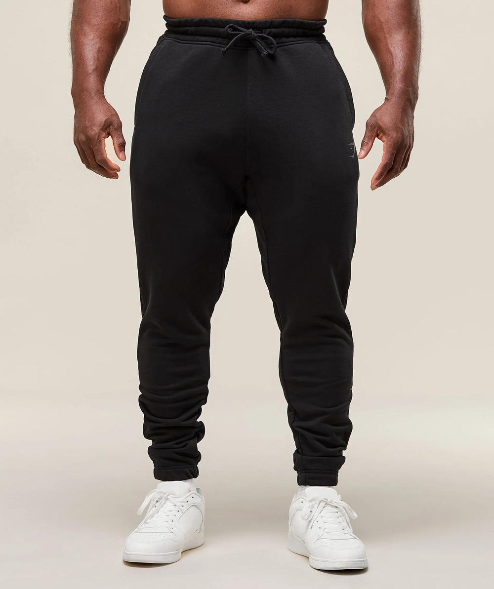Штаны GYMSHARK Power Wordmark Joggers Black