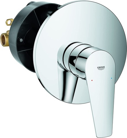 Смеситель для душа GROHE Start Edge QuickFix скрытого монтажа, в комплекте с монтажной частью, хром (24202001)