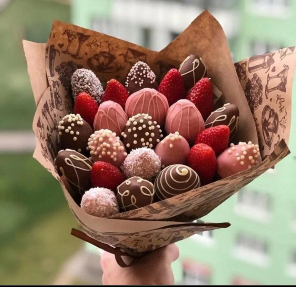Клубника в шоколаде букет35 шт