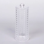 Диспенсер для ватных дисков «КАПЕЛЛА», прозрачный, 7.3*19см