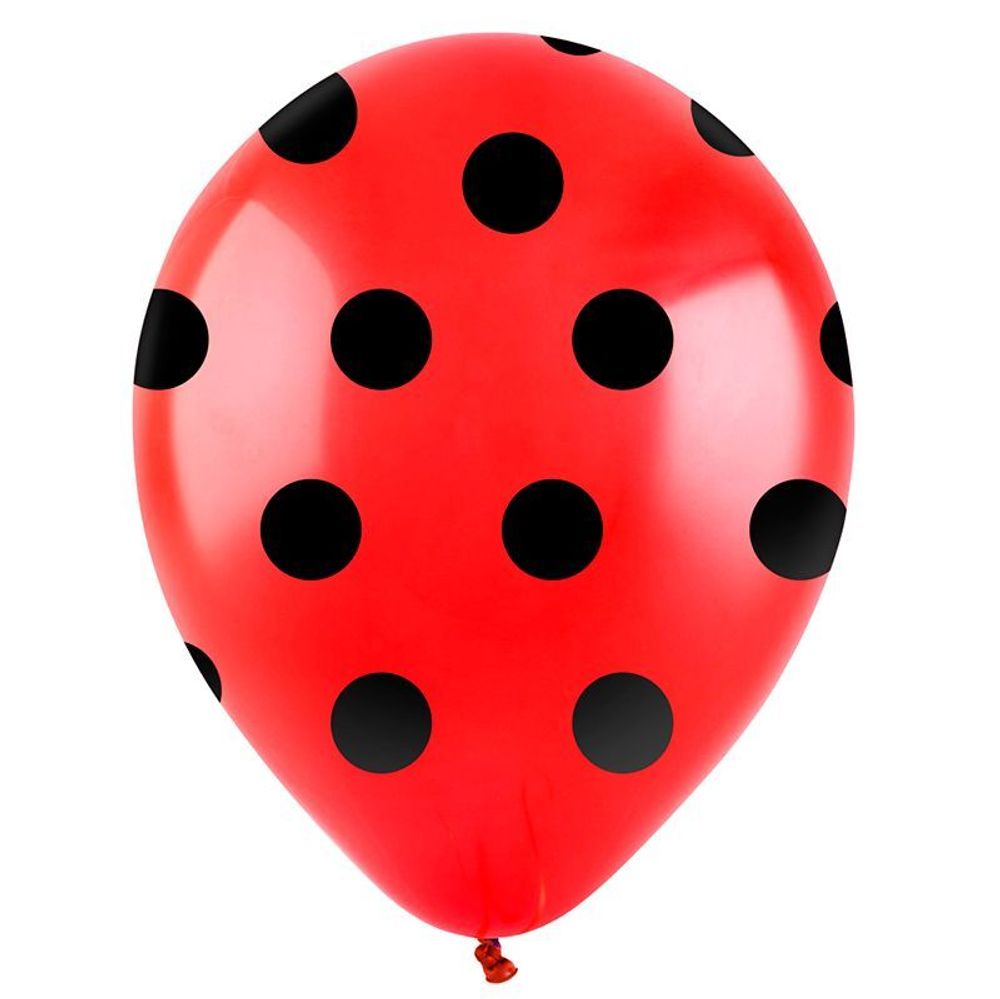 Шар (12"/30 см) Горох микс, Ассорти Пастель, 5 ст. 25 шт.