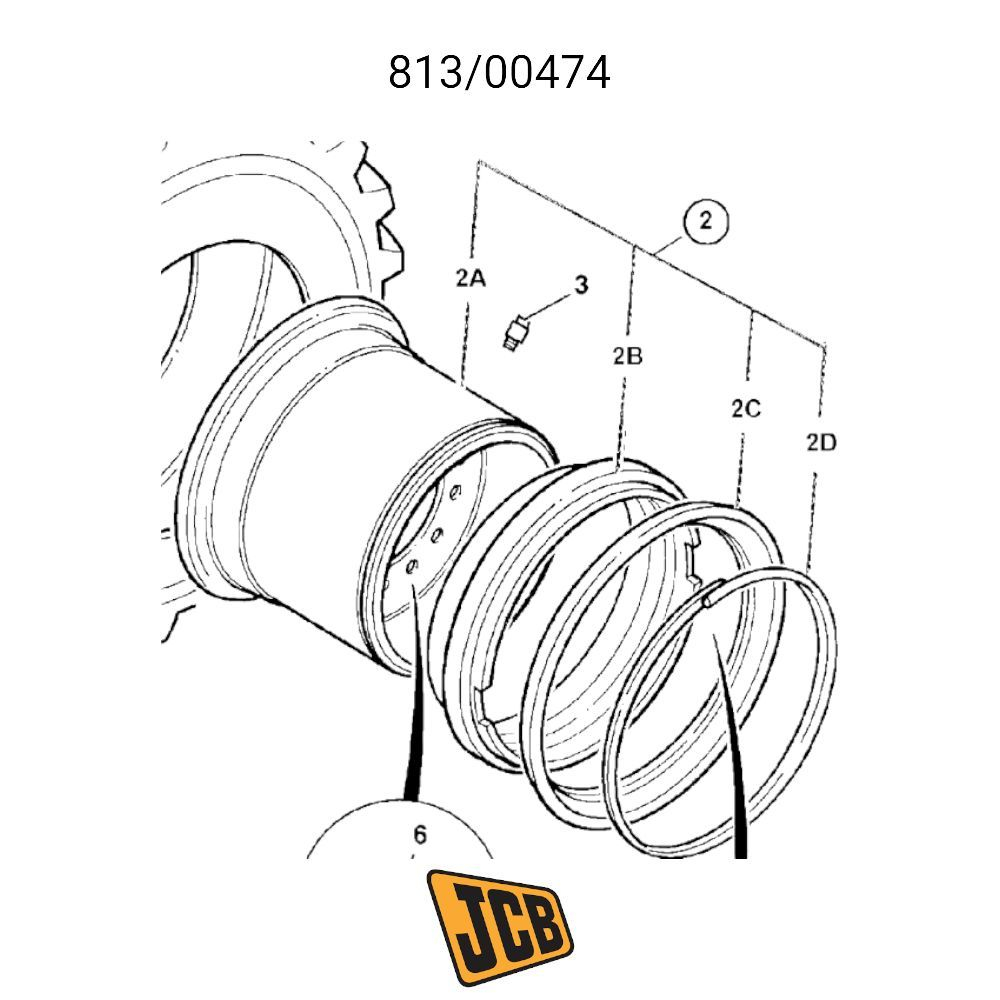 Уплотнительное кольцо 332/F6115 JCB 456 ZX