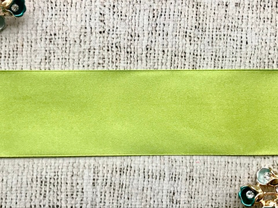 Лента атласная, ш. 5 см, 175 (23) светло-фисташковый