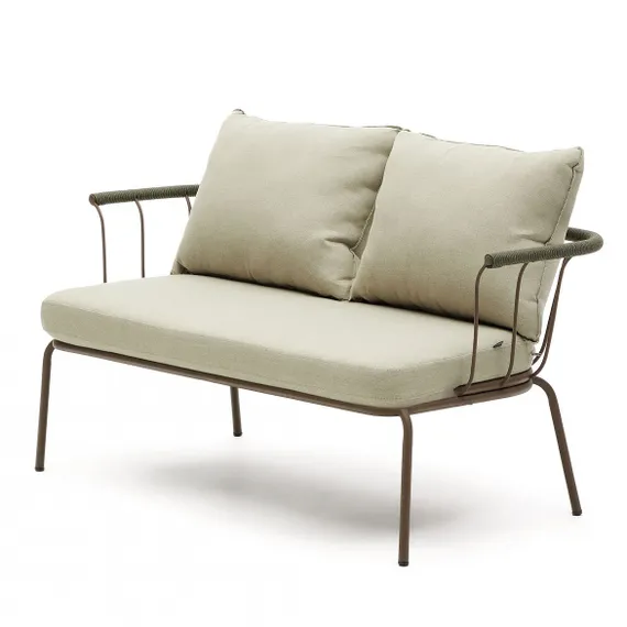 Уличный диван Salguer, зеленый/коричневый