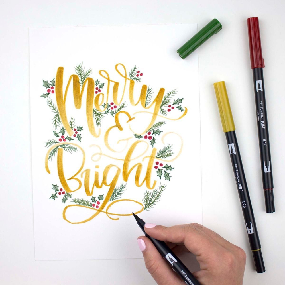 Набор Tombow AB-T Dual Brush 10 Holiday Palette