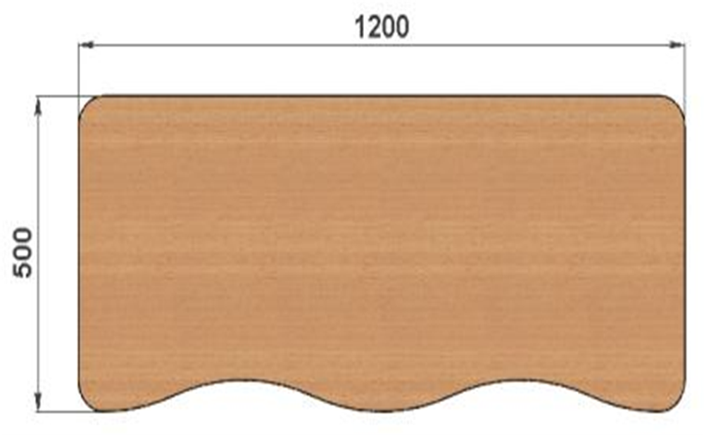 Парта двухместная ЭКСТРА 2Р с перфорированным экраном