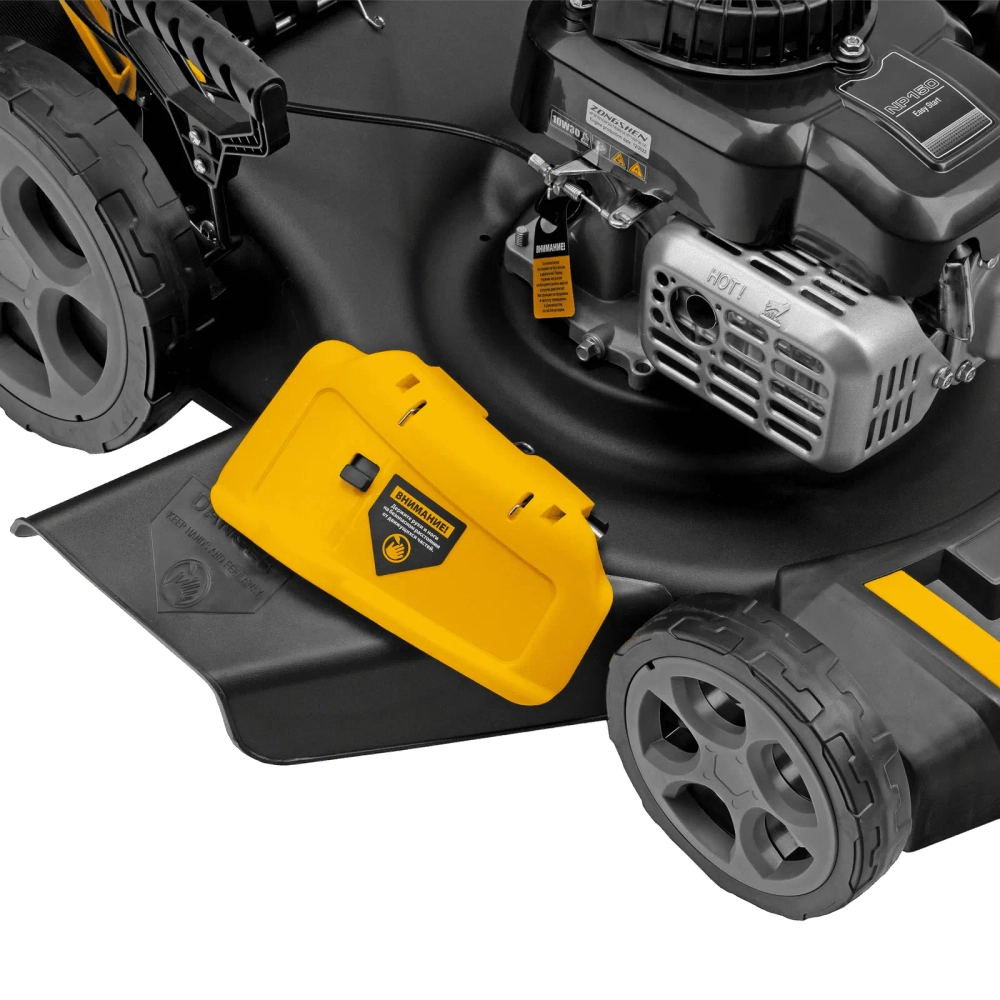 Газонокосилка бензиновая DENZEL GLR-460SP-ZS: 3.5 л.с., нож 46 см, 58824