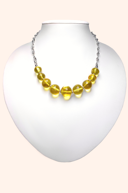 Чокер из натурального янтаря