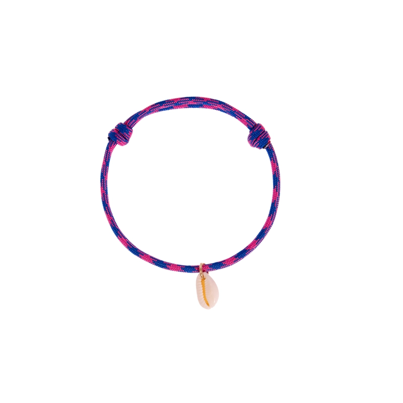 Анклет Ракушка в Узелке – Фиолетовый