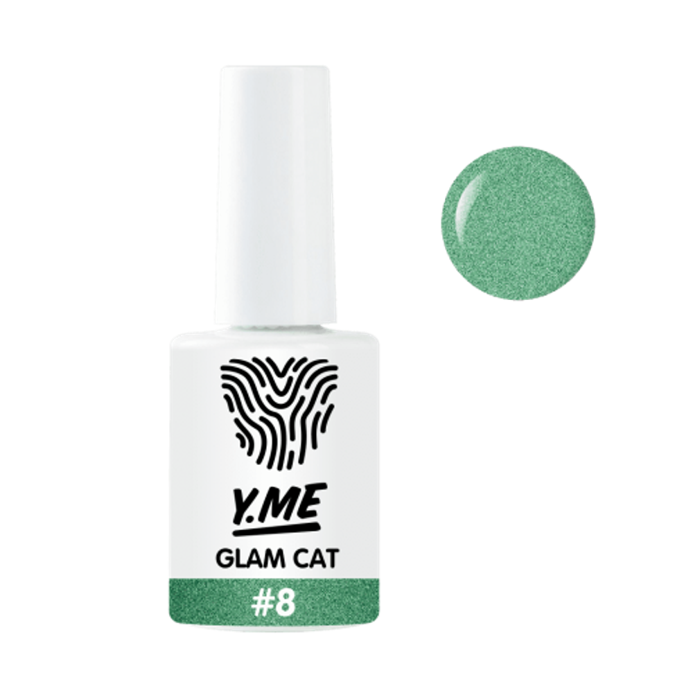 Y.me Гель-лак Glam cat 08 (Кошачий глаз), 10мл