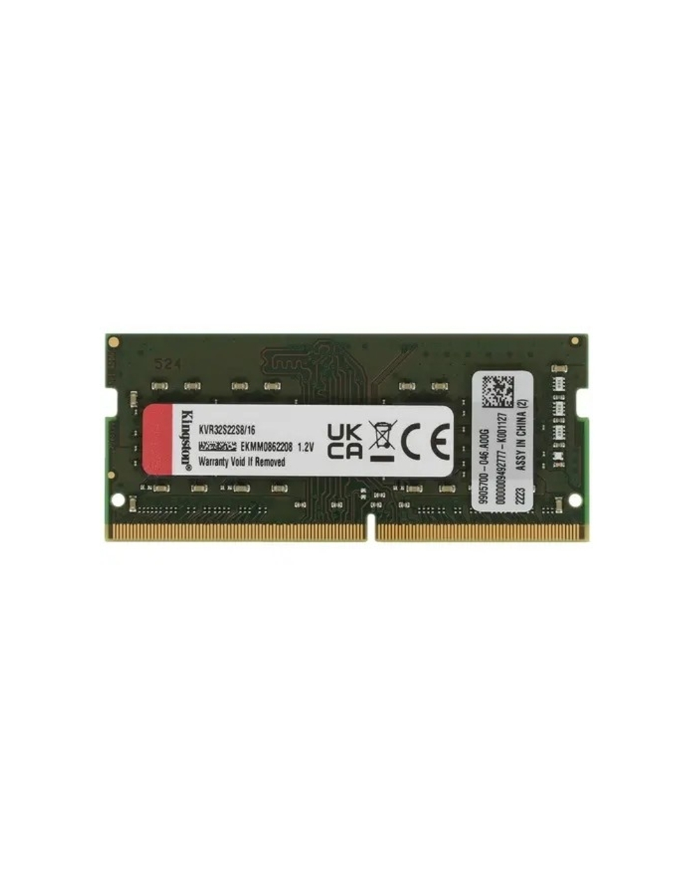 Kingston DDR4 SODIMM 16GB KVR32S22S8/16 PC4-25600, 3200MHz, CL22