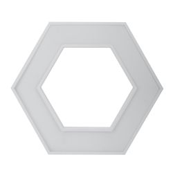 Светильник LED ЭРА Geometria SPO-123-W-40K-045 Hexagon 45Вт 4000К 2500Лм IP40 600*600*80 белый подвесной | Декоративные светильники Geometria