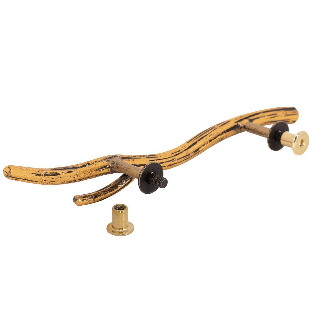 Ручка скоба мебельная Арт Бранч mini правая Амбер