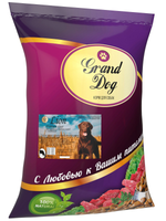 Grand dog корм сухой для взрослых собак средних и крупных пород говядина лион премиум класс