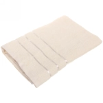 Полотенце махровое 70*140см «LUNA» цвет бежевый 01020 плотность 360гр/м2 с петелькой-подвесом