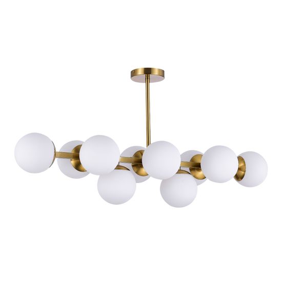 SLE1191-202-10 Светильник потолочный Золотистый/Белый E27 10*60W FRATTA