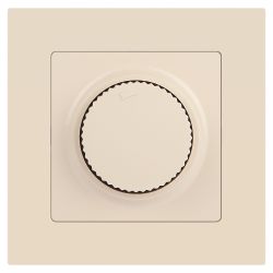 Светорегулятор Intro Accent 6-401-02 поворотный, 600Вт 230В, IP20, СУ, слоновая кость