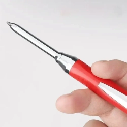 Карандаш строительный механический с точилкой, с комплектом грифелей(корпус красный/оранжевый)