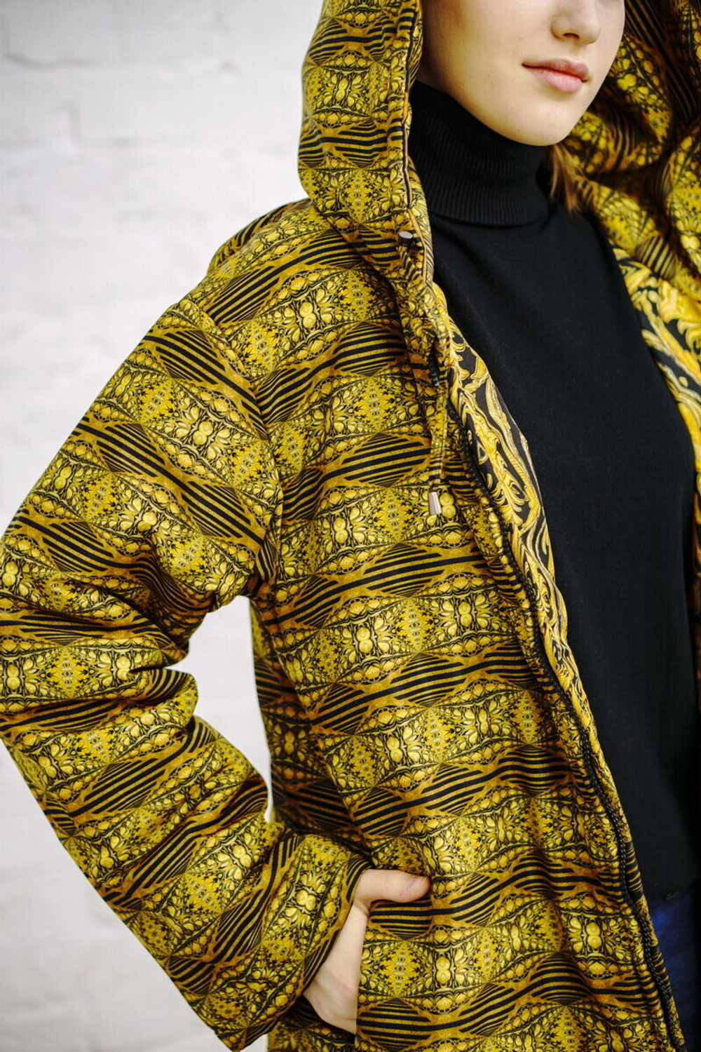 Двустороннее пальто-парка