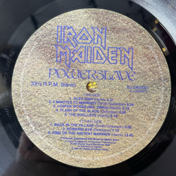Винтажная виниловая пластинка LP Iron Maiden Powerslave (UK 1984)