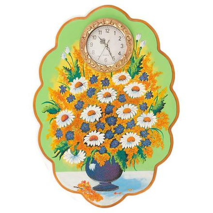 Часы с картиной "Полевые цветы" 480х660 мм 2000 гр. R117365?