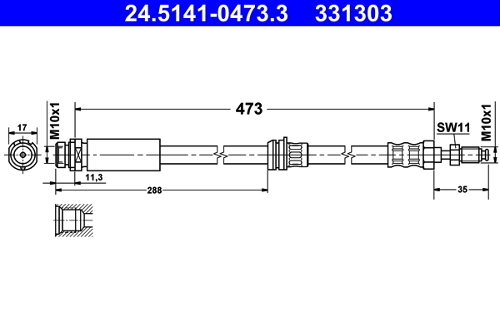ATE - 24514104733-ATE - Brake Hose