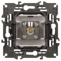 14-3101-05 ЭРА Розетка TV одиночная, IP20, Эра Elegance, антрацит | Elegance Антрацит