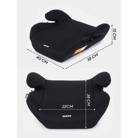 Автокресло бустер Rant Basic Micro 2.0 группа 3 (22-36кг) Black