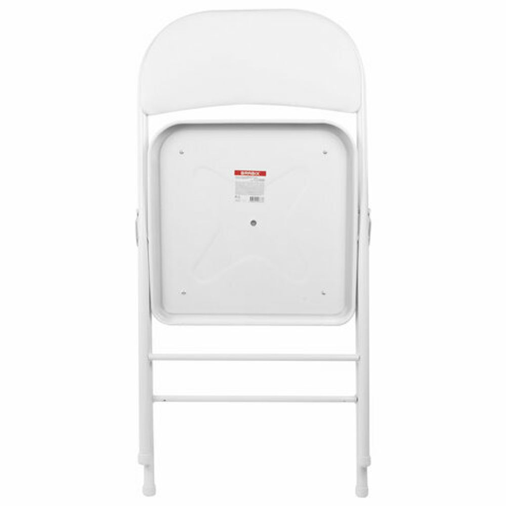 Стул складной BRABIX "Golf Plus CF-003 КОМФОРТ", белый каркас, кожзам белый, 532888