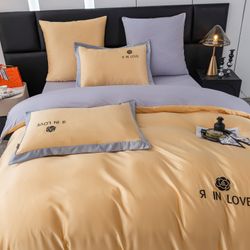 Комплект постельного белья Сатин-Шелк «Сердечные нотки»