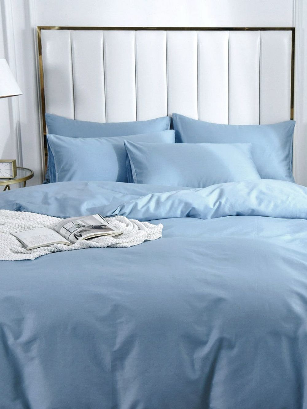 Простынь на резинке Сказка "Морозное утро" 140х200 см