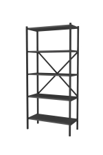 Стеллаж 5 полок 158х66 - антрацит