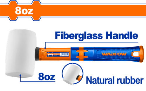 Киянка резиновая белая 220 гр (10/40) WADFOW WHM7303