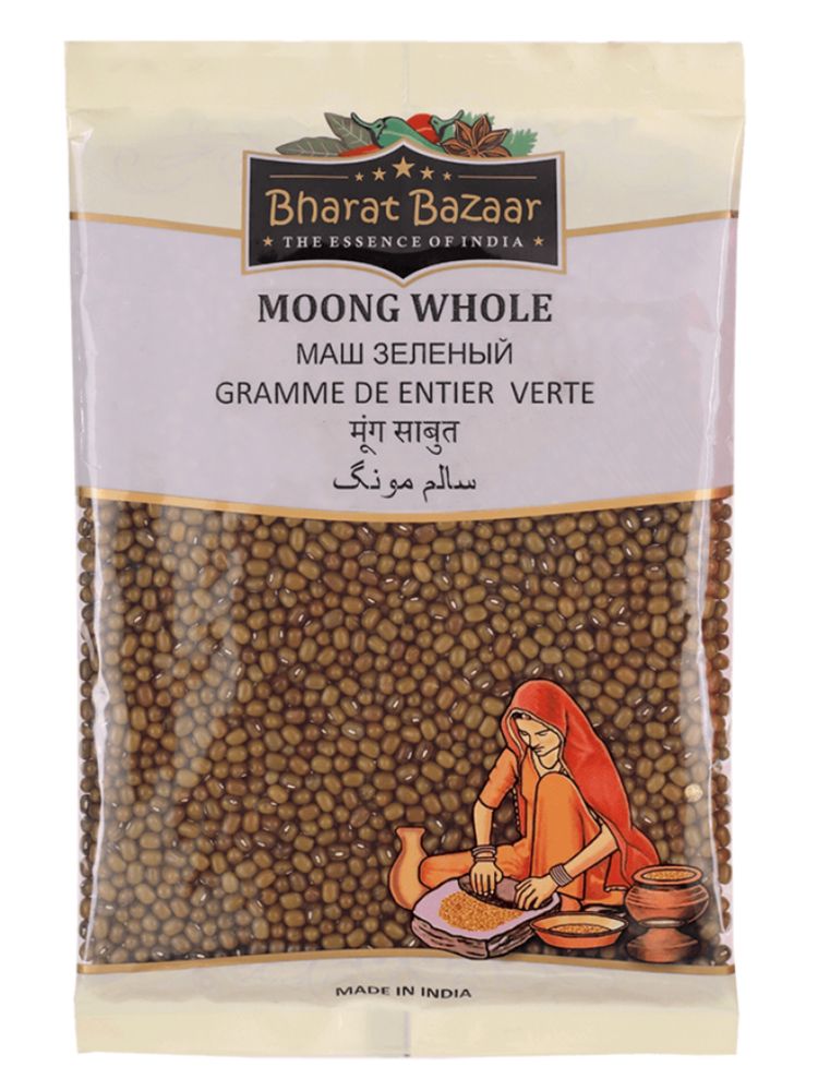 Маш Bharat Bazaar зеленый целый Moong Whole 500 г, 2 шт