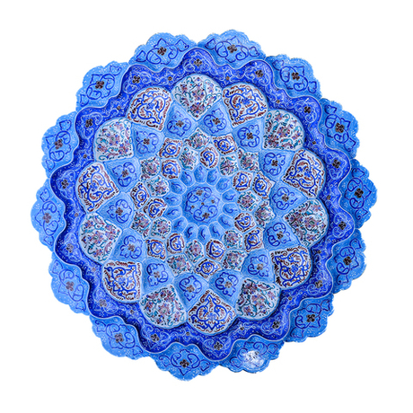 Тарелка минакари ручной работы из Исфахана 270320264 Иран