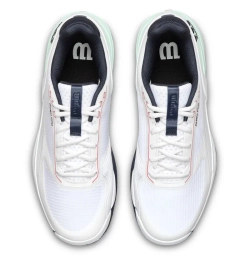 Мужские кроссовки теннисные Wilson Rush Pro 5 Clay - white/bay/fiery cor