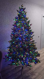 Елка с гирляндой 2в1 «Измайловская» (Литая хвоя) 3 м