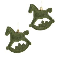 GAEM Набор из 2шт, Украшение новогоднее "Лошадка", L10 W5 H11 см