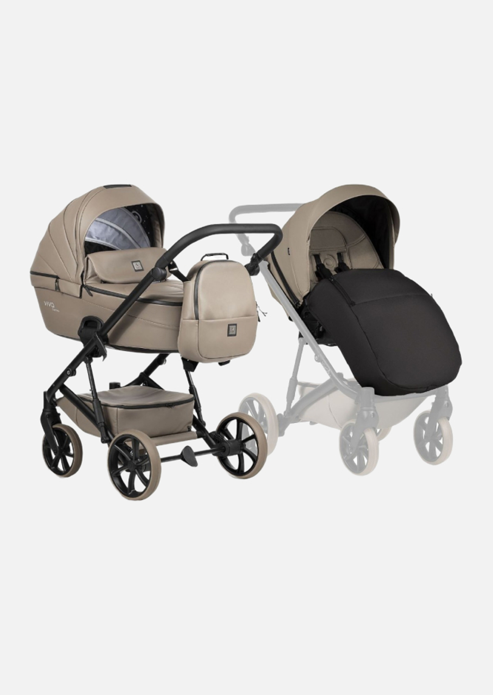 Tutis Коляска 2 в 1 VIVA 6+ Leather Cappuccino
