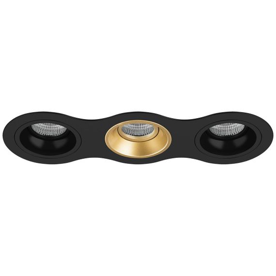 Комплект из светильников и рамки Lightstar Domino Round (214637+214607+214603+214607) D637070307